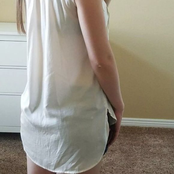 H&M beige  shirt size 4 - Picture 4 of 4